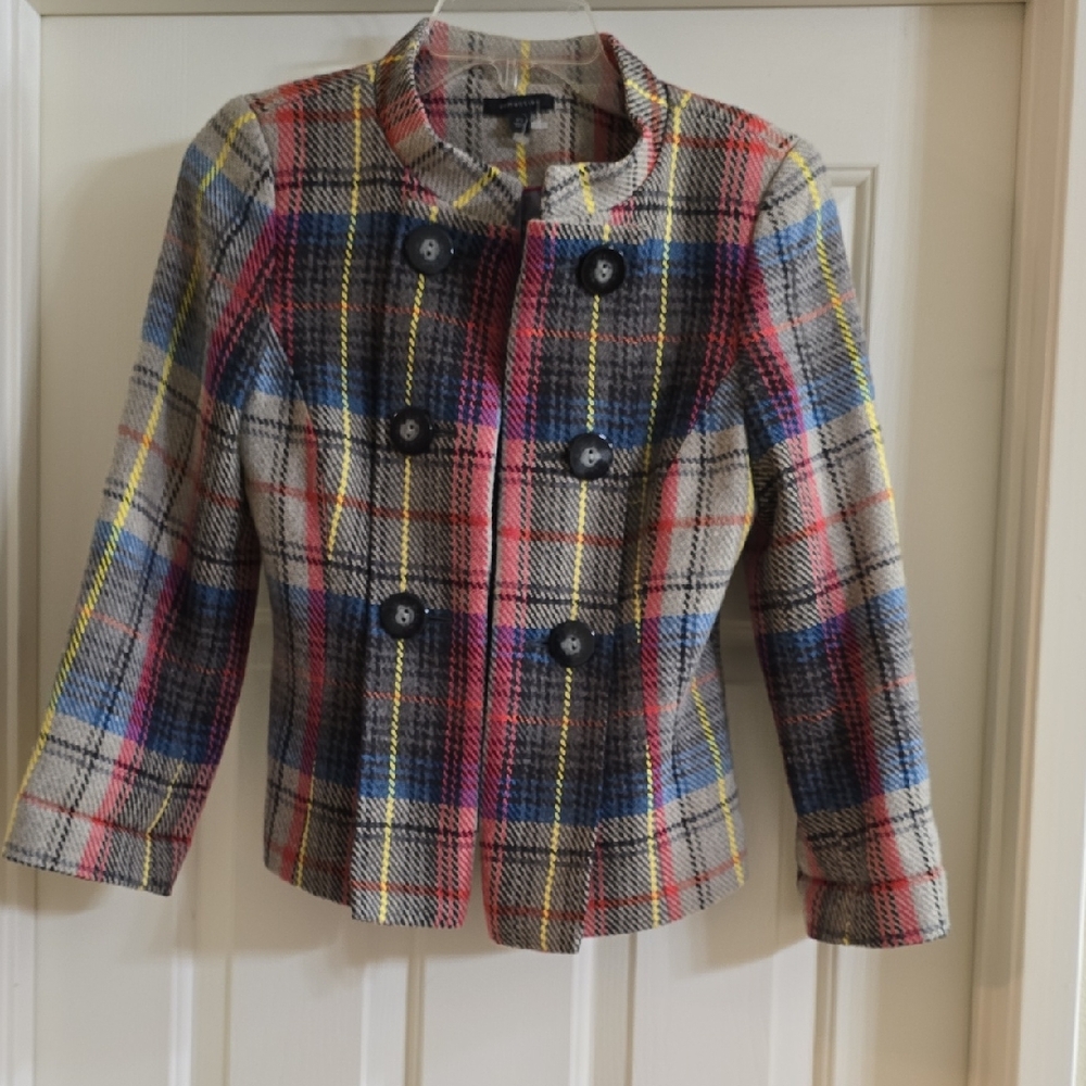 Semantiks Multicolor Plaid Blazer